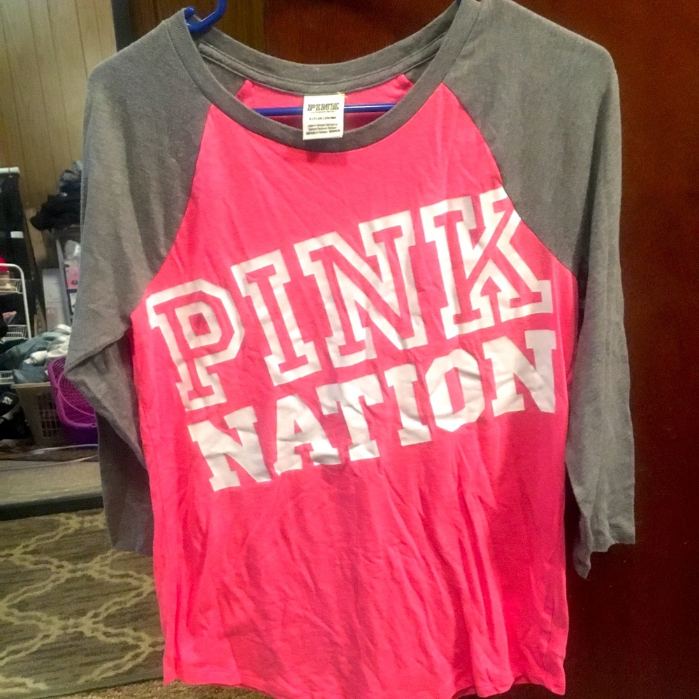 PINK Victoria’s Secret half sleeve shirt size small